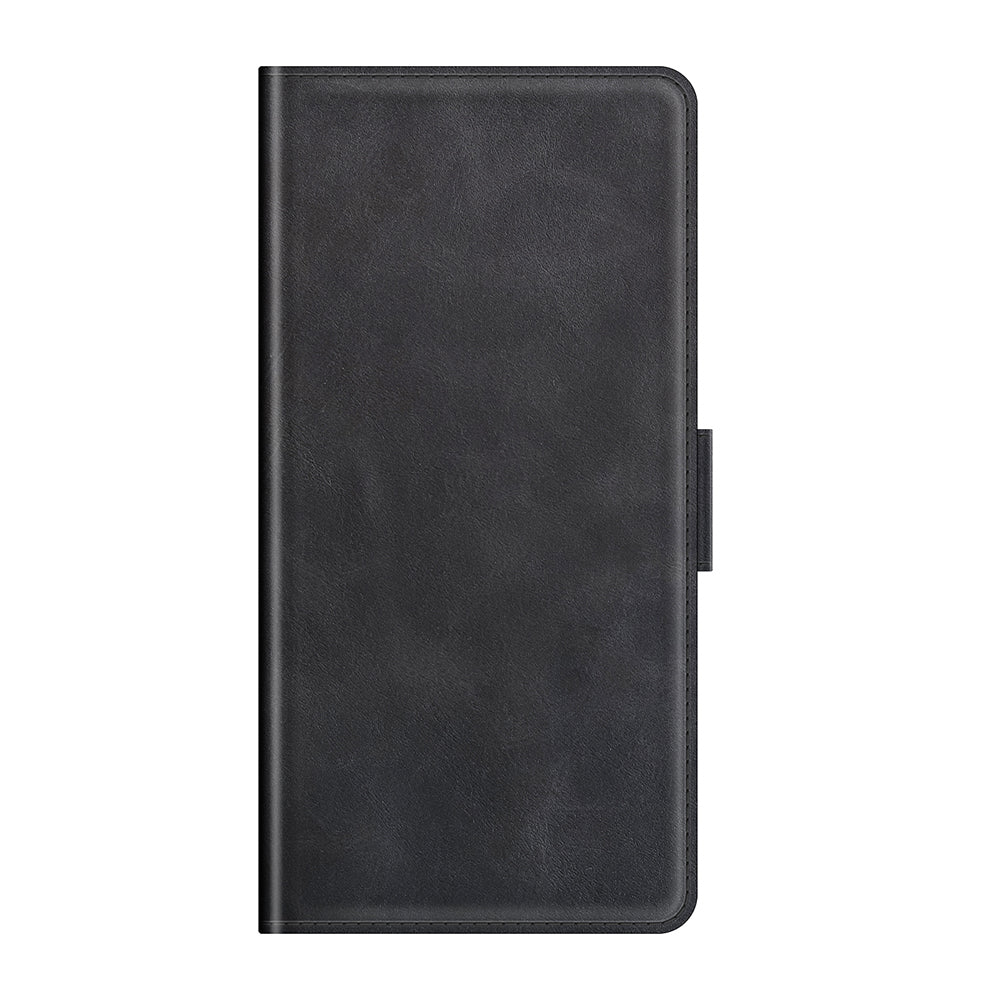 Double Clasp Magnetic Closure Wallet Stand PU Leather Phone Case Shell for ZTE Blade V2020 Smart