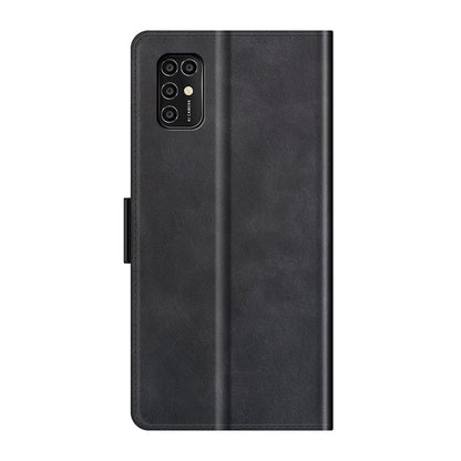 Double Clasp Magnetic Closure Wallet Stand PU Leather Phone Case Shell for ZTE Blade V2020 Smart