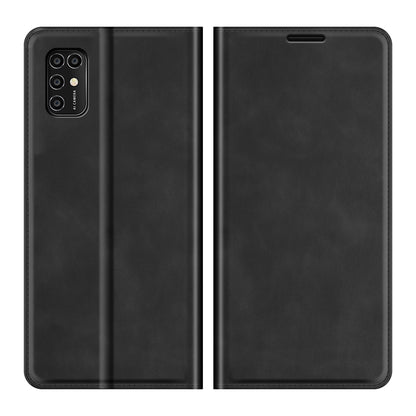 Auto-Absorbed Skin-touch Leather Cover Protective Case with Wallet Stand for ZTE Blade V2020 Smart