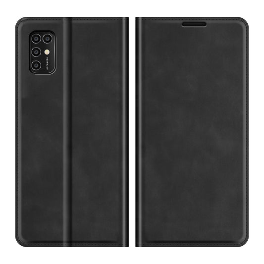 Auto-Absorbed Skin-touch Leather Cover Protective Case with Wallet Stand for ZTE Blade V2020 Smart