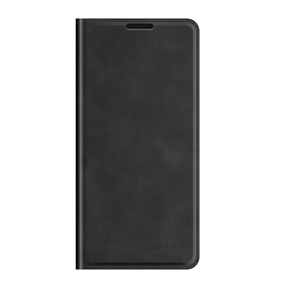 Auto-Absorbed Skin-touch Leather Cover Protective Case with Wallet Stand for ZTE Blade V2020 Smart