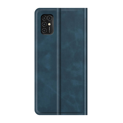 Auto-Absorbed Skin-touch Leather Cover Protective Case with Wallet Stand for ZTE Blade V2020 Smart