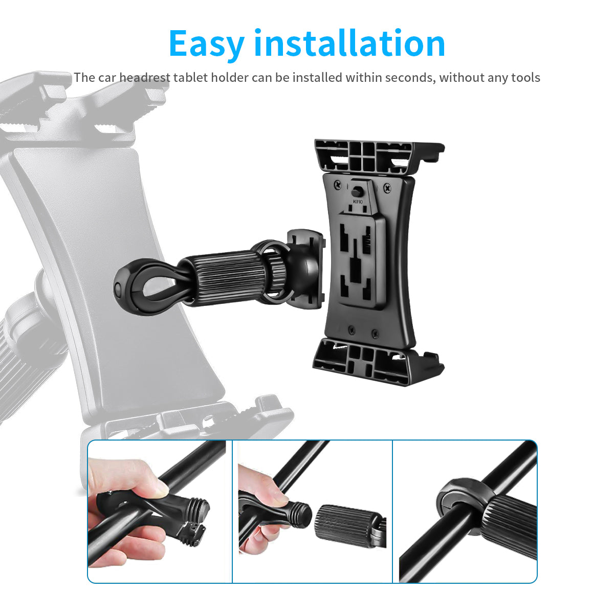 Universal Adjustable Treadmill Bike Bicycle Handlebar Mount Phone GPS Tablet Stand Holder