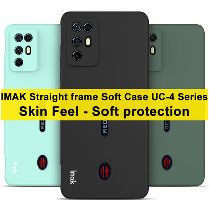 IMAK UC-4 Series Straight Frame Cell Phone Soft TPU Case for ZTE nubia Red Magic 6R