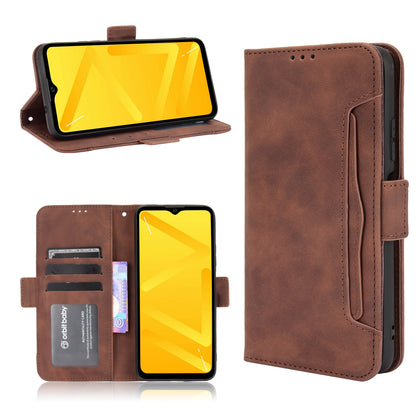 Phone Cover Full Protection Wallet Design Stand Case with Multiple Card Slots for ZTE Blade A71