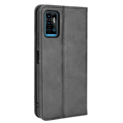 Retro Style PU Leather Flip Magnetic Stand Flip Protective Cover for ZTE Blade A71