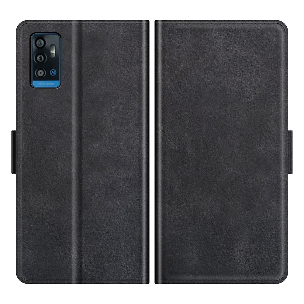 Premium PU Leather Wallet Flip Folio Stand Shockproof Protective Case with Magnetic Closure for ZTE A71