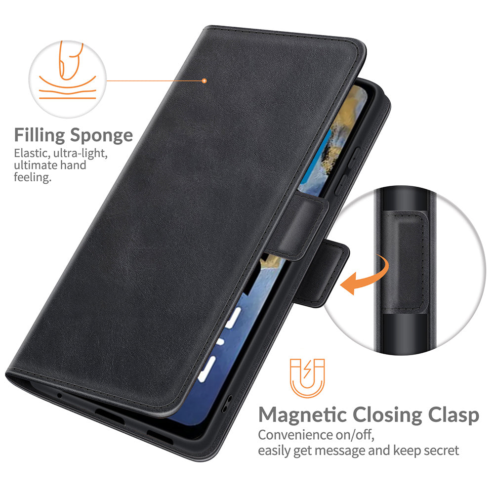 Premium PU Leather Wallet Flip Folio Stand Shockproof Protective Case with Magnetic Closure for ZTE A71