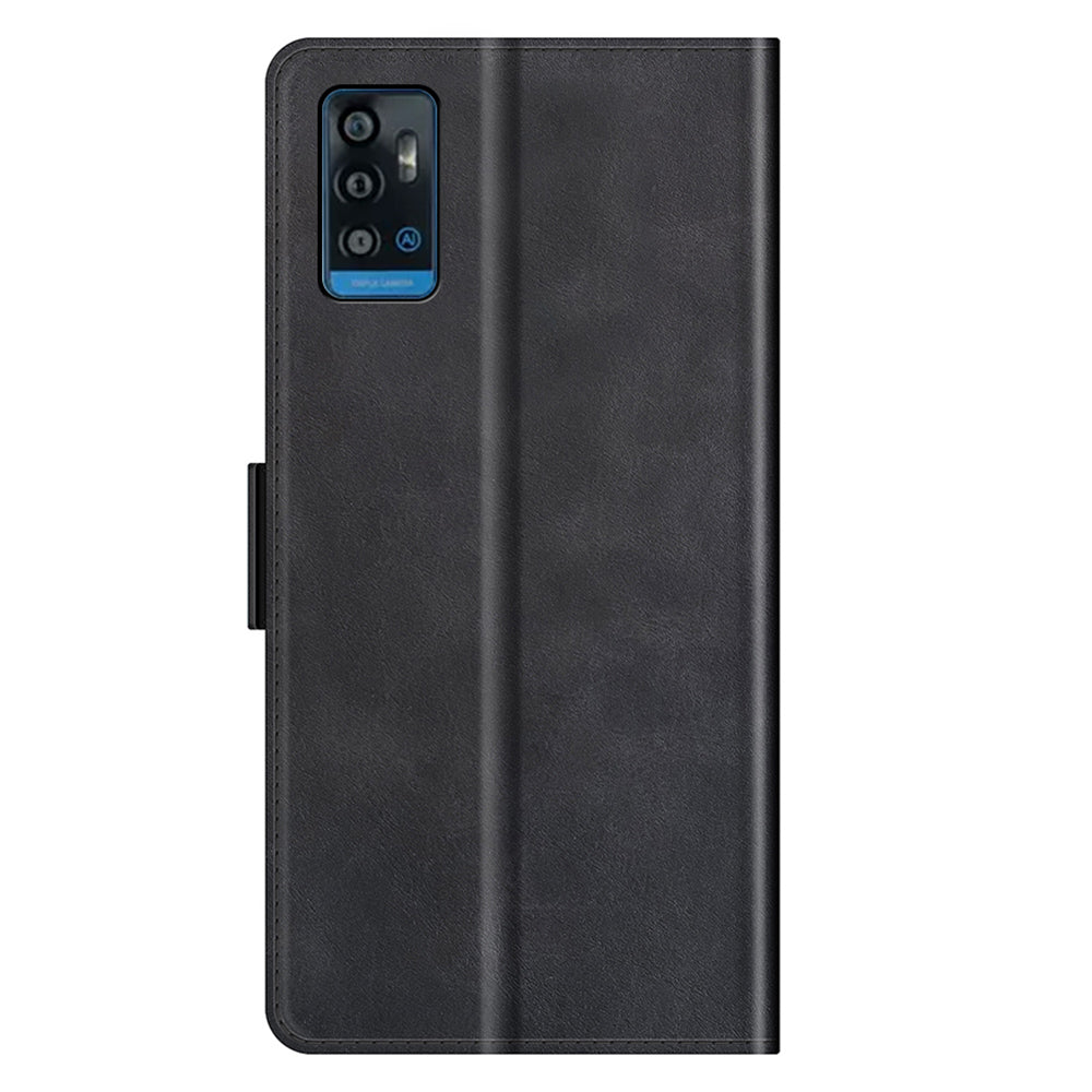 Premium PU Leather Wallet Flip Folio Stand Shockproof Protective Case with Magnetic Closure for ZTE A71