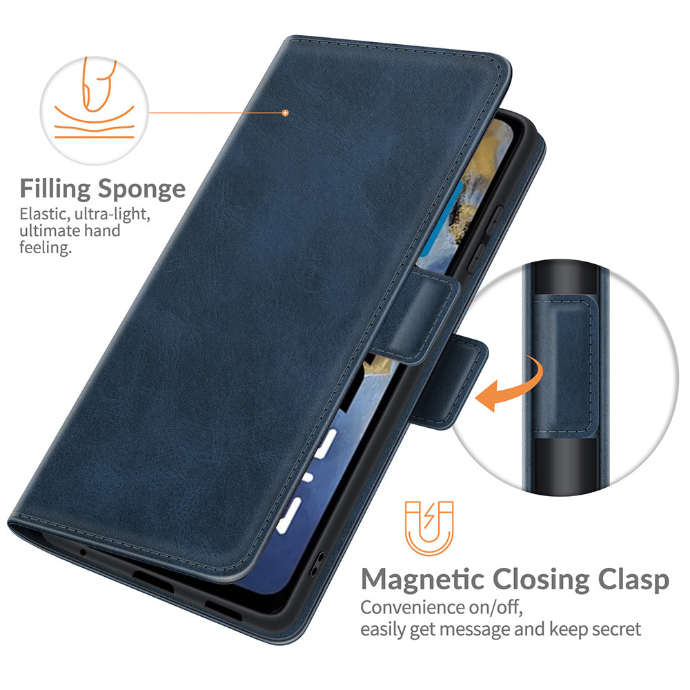 Premium PU Leather Wallet Flip Folio Stand Shockproof Protective Case with Magnetic Closure for ZTE A71