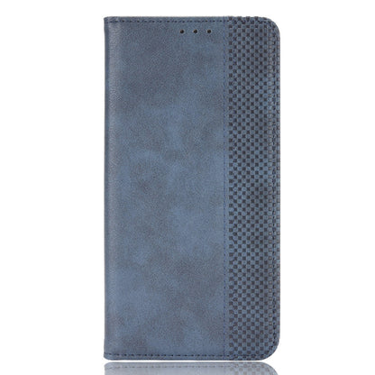 Full-Body Protection Vintage Style PU Leather Wallet Flip Magnetic Auto-absorbed Stand Phone Case for ZTE Blade A51