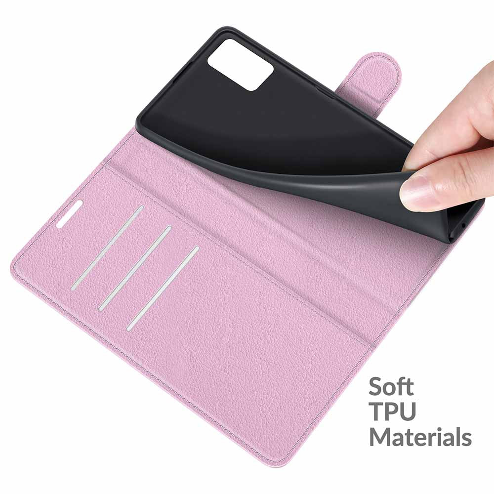 Litchi Texture Magnetic PU Leather Wallet Stand Folio Flip Shock-Proof Protective Cover for ZTE Blade A31