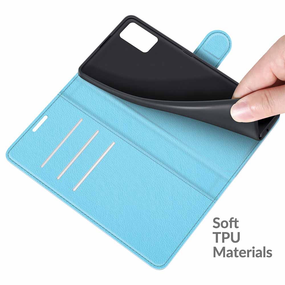 Litchi Texture Magnetic PU Leather Wallet Stand Folio Flip Shock-Proof Protective Cover for ZTE Blade A31