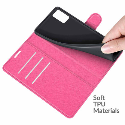 Litchi Texture Magnetic PU Leather Wallet Stand Folio Flip Shock-Proof Protective Cover for ZTE Blade A31