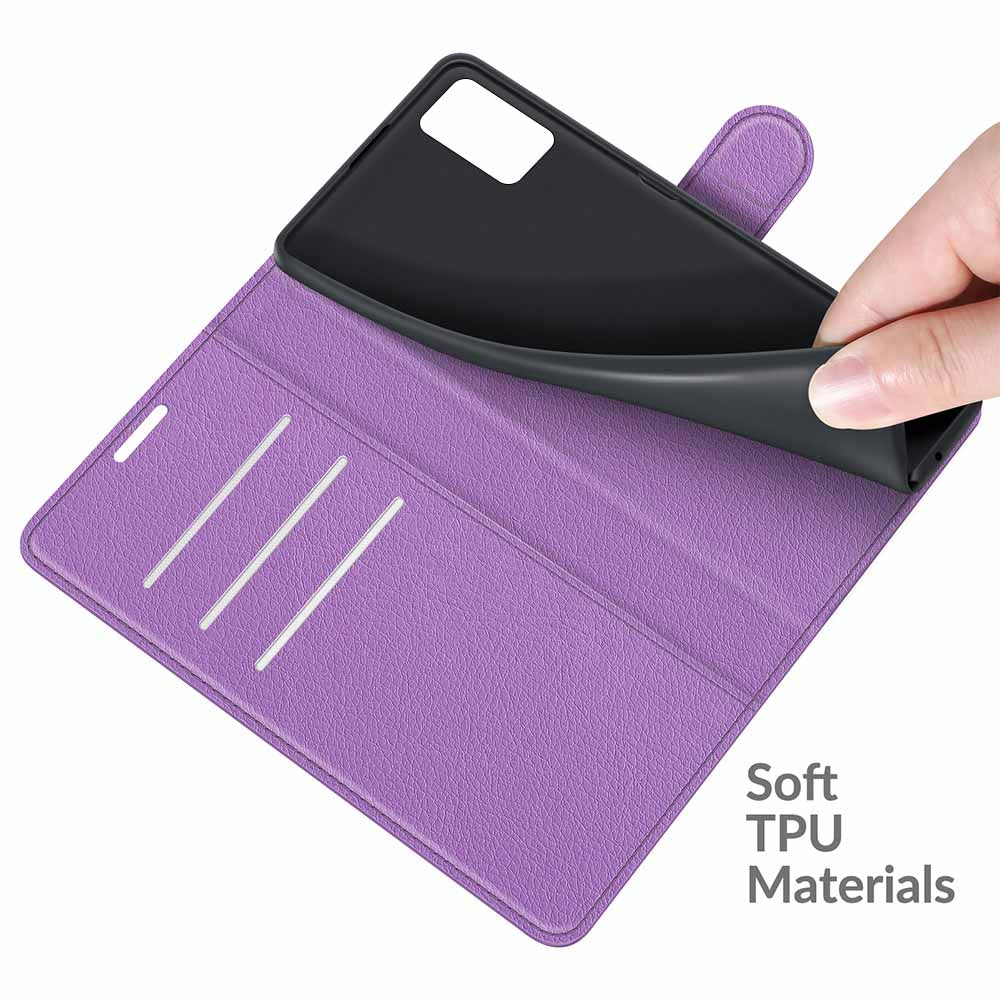 Litchi Texture Magnetic PU Leather Wallet Stand Folio Flip Shock-Proof Protective Cover for ZTE Blade A31