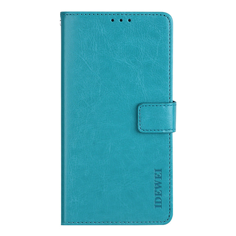 IDEWEI Crazy Horse Texture Retro Stylish Magnetic Clasp Wallet Stand Folio Flip Leather Case for ZTE Blade A31