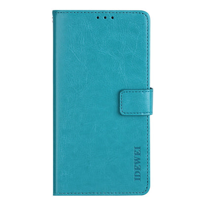 IDEWEI Crazy Horse Texture Retro Stylish Magnetic Clasp Wallet Stand Folio Flip Leather Case for ZTE Blade A31