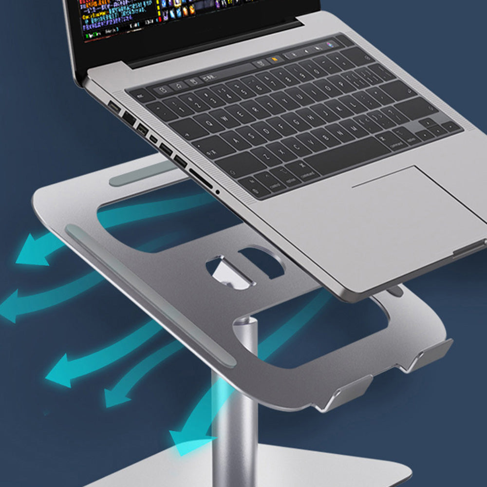 Z45 Adjustable Desktop Heat Dissipation Notebook Stand Aluminum Alloy Ergonomic Laptop Riser Holder