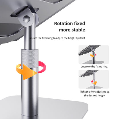 Z45 Adjustable Desktop Heat Dissipation Notebook Stand Aluminum Alloy Ergonomic Laptop Riser Holder