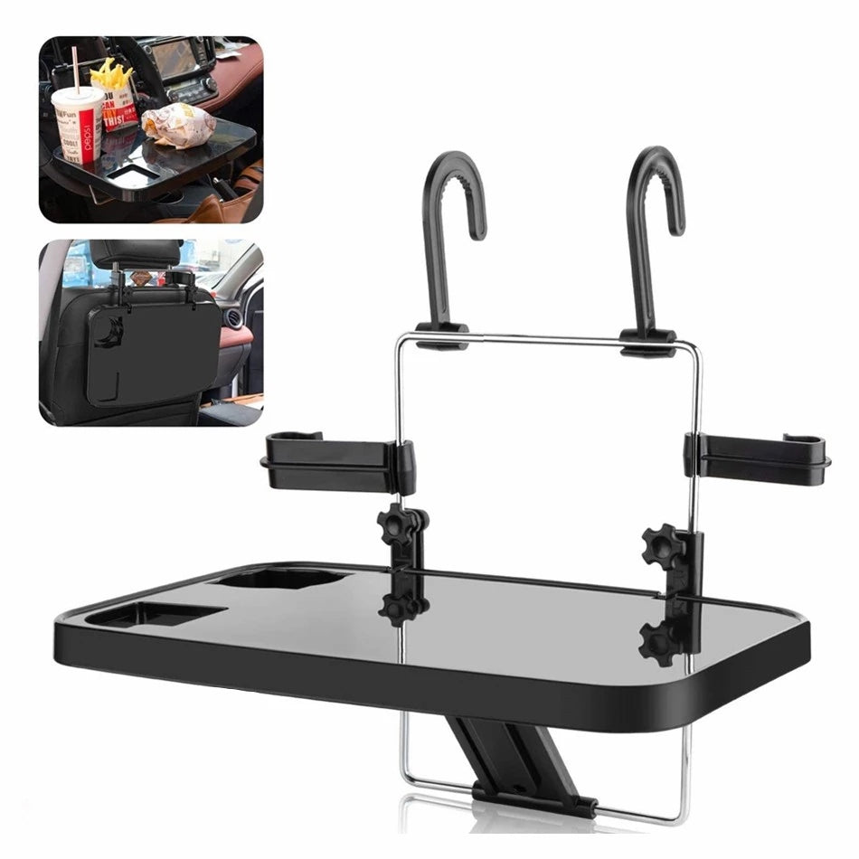 SHUNWEI SD-1502B Car Mount Laptop Stand Steering Wheel Tray Foldable Seat Back Desk for Food Eating Drink Notebook