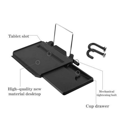 SHUNWEI SD-1508B Car Seat Mount Foldable Dining Tray with Drawer Steering Wheel Notebook Table