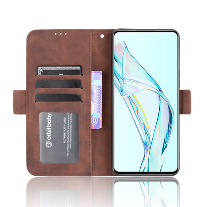 For ZTE Axon 30 5G Movable Outer Card Slot Design Full-Protective Leather Phone Wallet Stand Protective Case