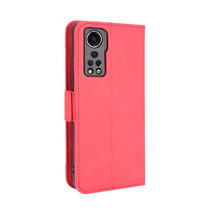 For ZTE Axon 30 5G Movable Outer Card Slot Design Full-Protective Leather Phone Wallet Stand Protective Case