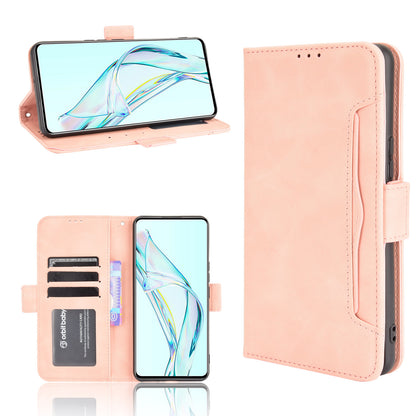 For ZTE Axon 30 5G Movable Outer Card Slot Design Full-Protective Leather Phone Wallet Stand Protective Case