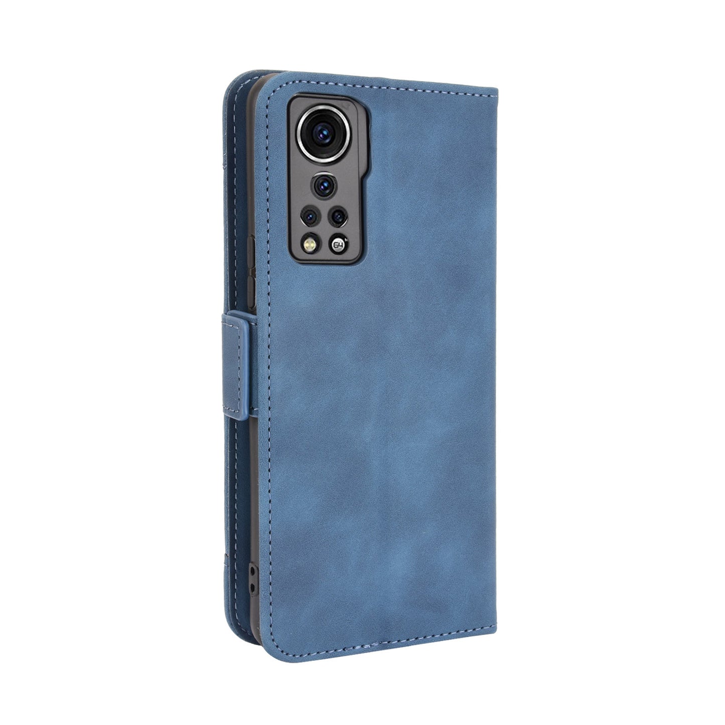 For ZTE Axon 30 5G Movable Outer Card Slot Design Full-Protective Leather Phone Wallet Stand Protective Case