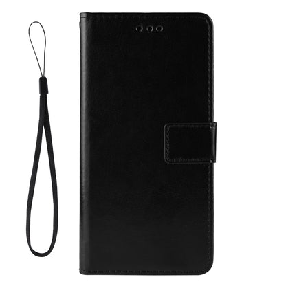 Flip Phone Case Stylish Crazy Horse PU Leather and TPU Wallet Design Protective Cellphone Cover Shell for ZTE Axon 30 5G