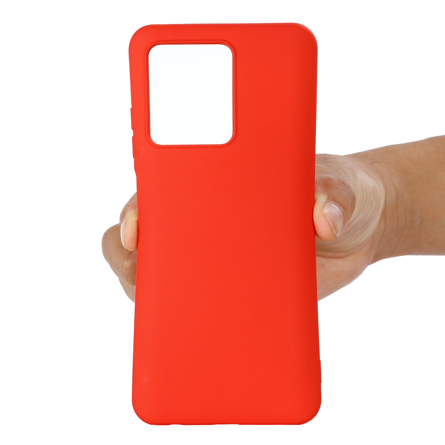 Liquid Silicone Soft Microfiber Lining Shockproof Protective Phone Cover with Strap for ZTE Blade V30