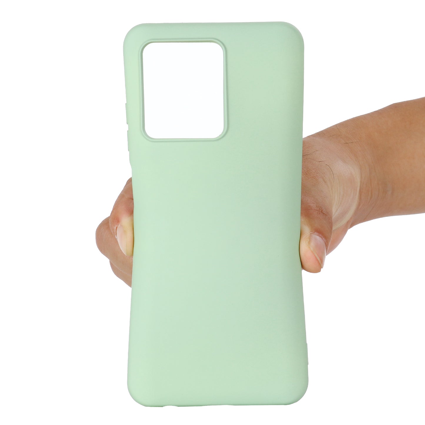 Liquid Silicone Soft Microfiber Lining Shockproof Protective Phone Cover with Strap for ZTE Blade V30