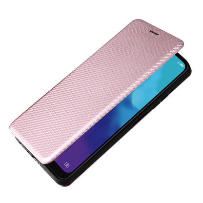 Carbon Fiber Texture Magnetic Auto-absorbed Leather Stand Phone Case Shell for ZTE Blade V30 Vita