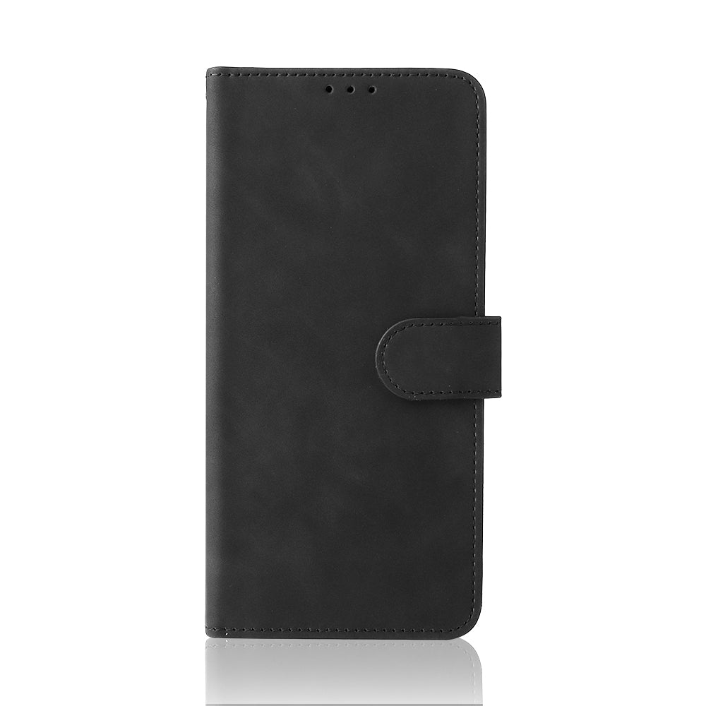 Flip Folio Stand Skin-touch Feeling PU Leather Wallet Magnetic Protective Case with Strap for ZTE Blade V30 Vita