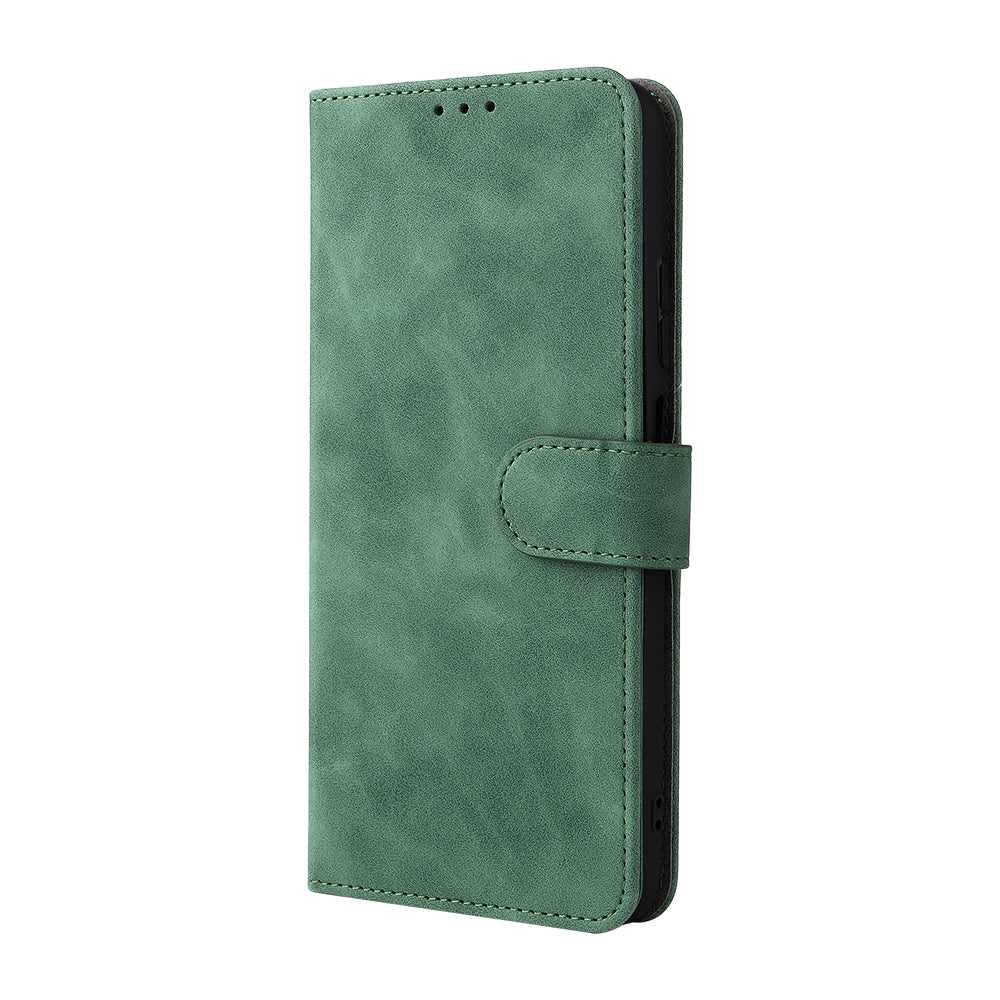 Flip Folio Stand Skin-touch Feeling PU Leather Wallet Magnetic Protective Case with Strap for ZTE Blade V30 Vita