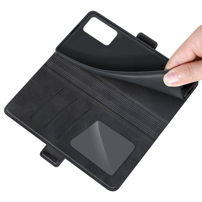 PU Leather Wallet Protective Stand Flip Phone Case with Double Magnetic Clasps for ZTE Blade V30 Vita / ZTE V2022