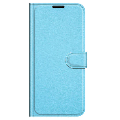 Litchi Texture PU Leather Wallet Case Magnetic Closure Protective Stand Flip Phone Cover for ZTE Blade V30 Vita / Blade V2020 5G