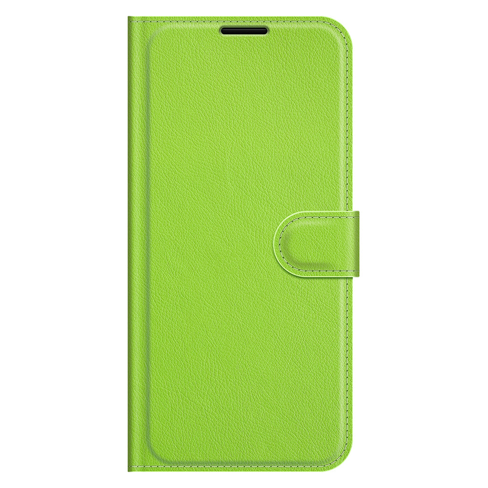 Litchi Texture PU Leather Wallet Case Magnetic Closure Protective Stand Flip Phone Cover for ZTE Blade V30 Vita / Blade V2020 5G