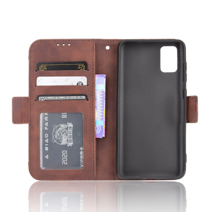 Multiple Card Slot Design PU Leather Flip Phone Case Wallet Stand Cover Shell for ZTE Blade A31