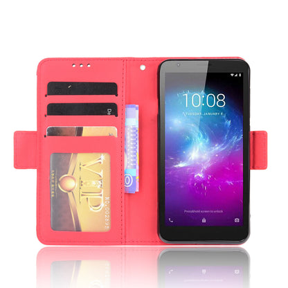 PU Leather Mobile Phone Protection Case Wallet Stand Cover Shell with Multiple Card Slot Design for ZTE Blade L8/Blade A3 (2019)/A31 Lite