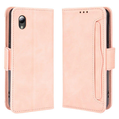 PU Leather Mobile Phone Protection Case Wallet Stand Cover Shell with Multiple Card Slot Design for ZTE Blade L8/Blade A3 (2019)/A31 Lite