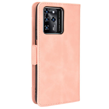 For ZTE Blade V30 Shockproof Magnetic Closure Flip Phone Case Multiple Card Slot Design PU Leather Wallet Phone Cover