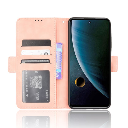 For ZTE Blade V30 Shockproof Magnetic Closure Flip Phone Case Multiple Card Slot Design PU Leather Wallet Phone Cover