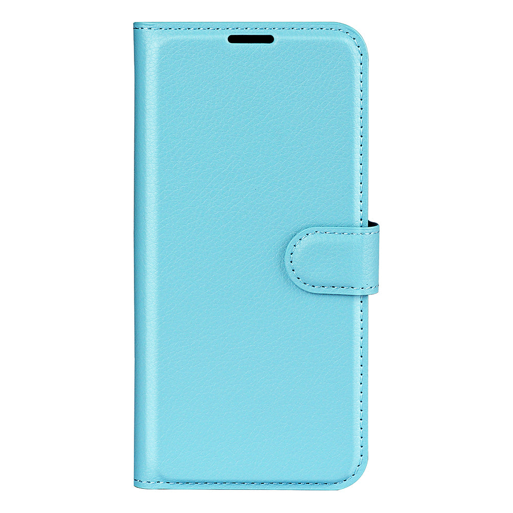 PU Leather Wallet Flip Phone Case Full Body Protection Stand Litchi Texture Cover for ZTE Blade V30