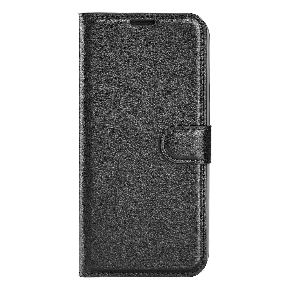 PU Leather Wallet Flip Phone Case Full Body Protection Stand Litchi Texture Cover for ZTE Blade V30