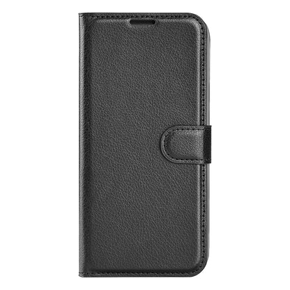 PU Leather Wallet Flip Phone Case Full Body Protection Stand Litchi Texture Cover for ZTE Blade V30