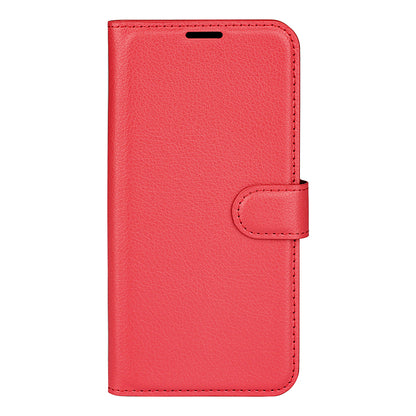 PU Leather Wallet Flip Phone Case Full Body Protection Stand Litchi Texture Cover for ZTE Blade V30