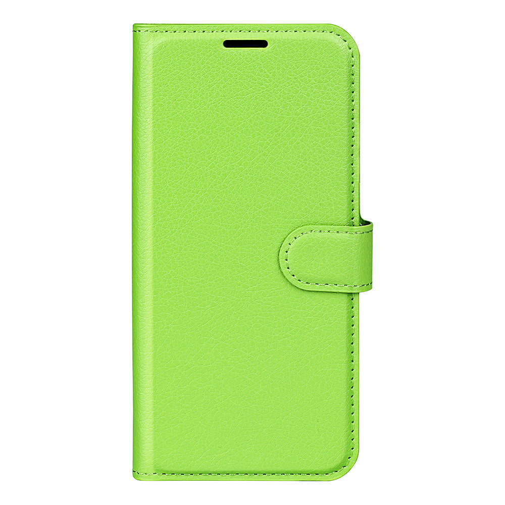 PU Leather Wallet Flip Phone Case Full Body Protection Stand Litchi Texture Cover for ZTE Blade V30