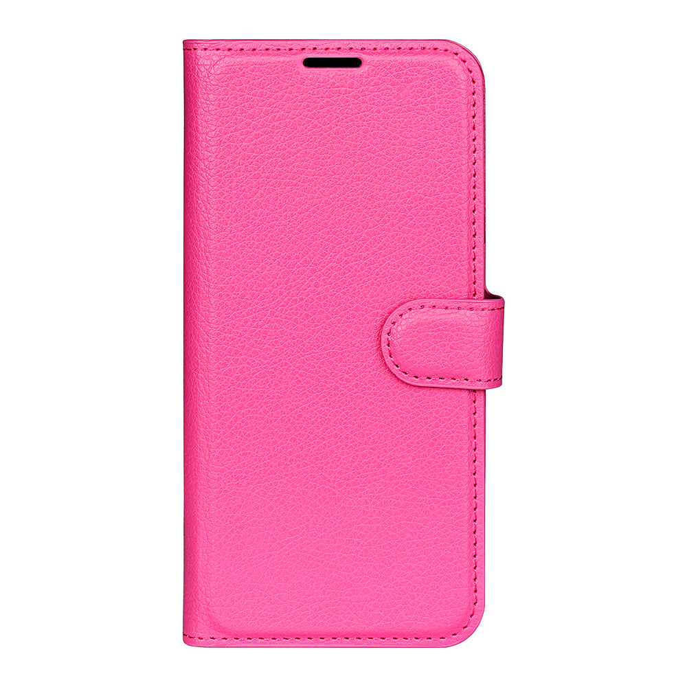 PU Leather Wallet Flip Phone Case Full Body Protection Stand Litchi Texture Cover for ZTE Blade V30