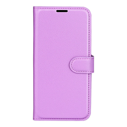 PU Leather Wallet Flip Phone Case Full Body Protection Stand Litchi Texture Cover for ZTE Blade V30